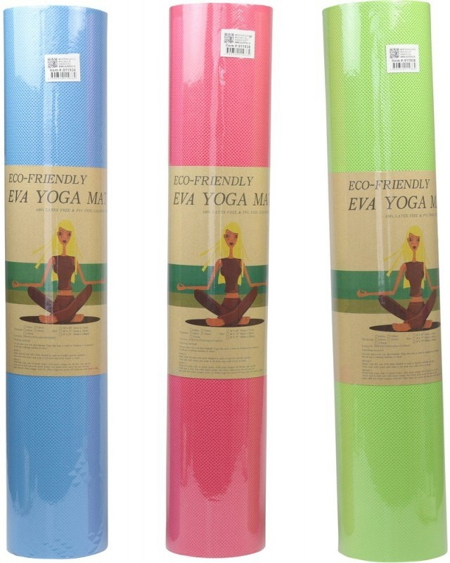 Eco Friendly Yoga matt Pink, Green 4 mm Yoga Mat