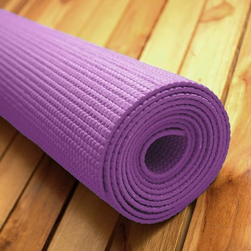 laxmi traders 4mm Non-Slippery Yoga Mat for for Men & Women,4mm,(Orange) Orange 4 mm Yoga Mat