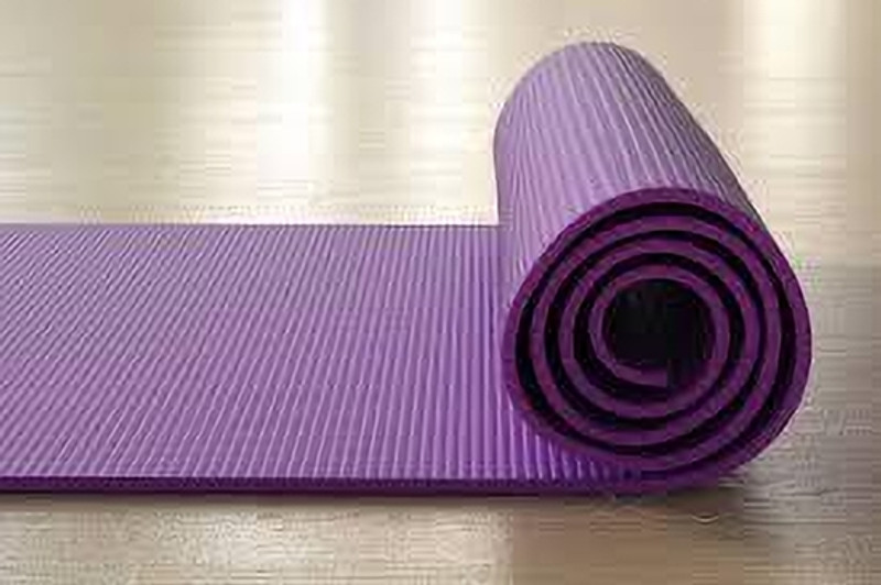 laxmi traders 4mm Anti-Slip Mat for Workout|Exercise Mat For Home Gym | Yoga Mat-For Purple 4 mm Yoga Mat