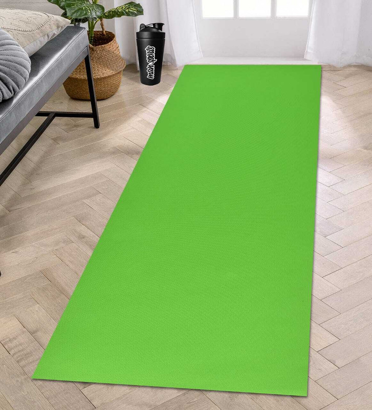 Abhsant Green Plain Exercise Yoga Mat 4 MM Green 4 mm Yoga Mat