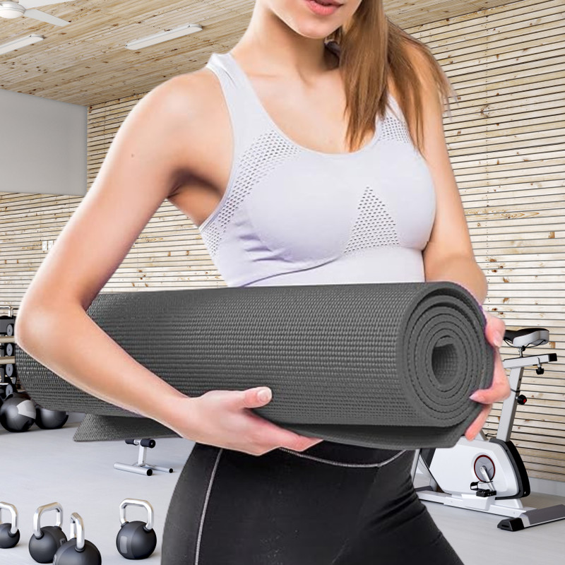 Govindika Men, Women & Kids ( All Types of Yoga & Meditation ) Grey 5 MM mm Yoga Mat