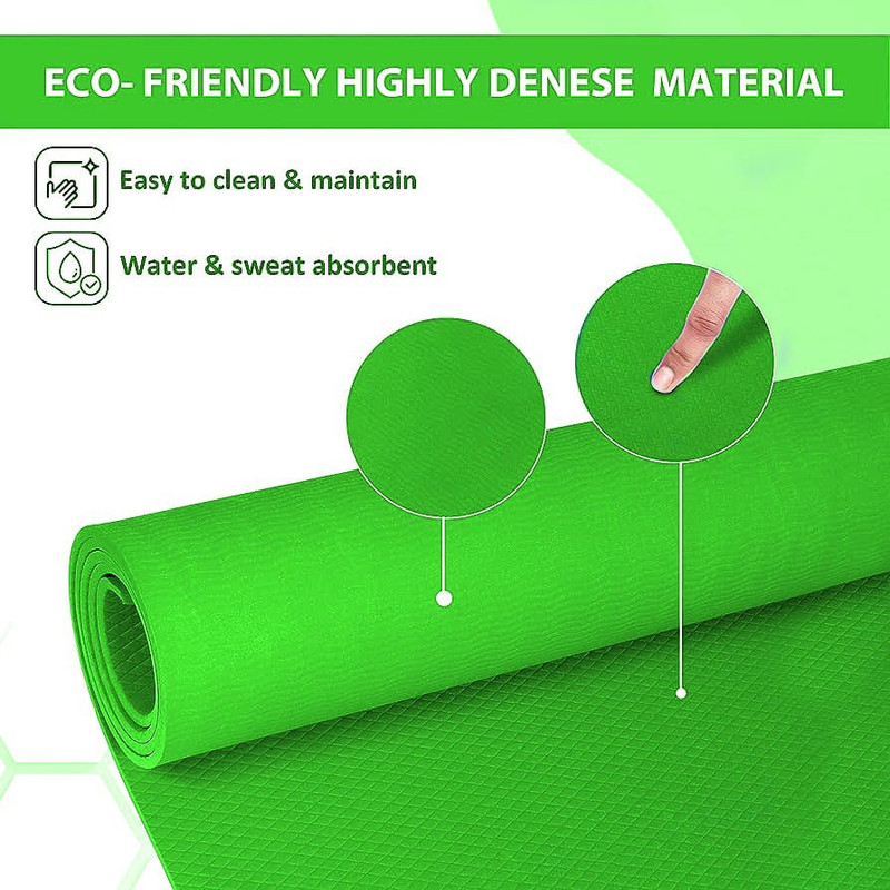 Comfirt Yoga Mat for Women and Men with Carry Strap, EVA Material 4 mm Yoga Mat