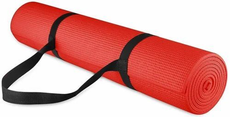 laxmi traders 4mm Eva Yoga Mat For Women & Men|Textured Surface|High Resilience Exercise Mat Red 4 mm Yoga Mat
