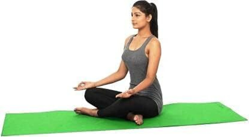 LIFEFIT SOLUTION 4mm greenyoga mat Green 4 mm Exercise & Gym Mat