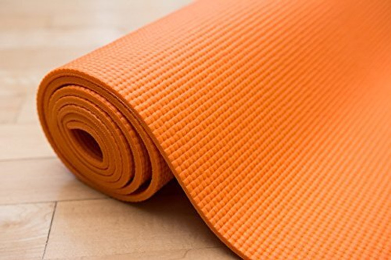 laxmi traders Yoga Mat for Women MAN Workout, Yoga, Fitness Mat Anti Slip Yoga Mat 4mm Orange Orange 4 mm Yoga Mat