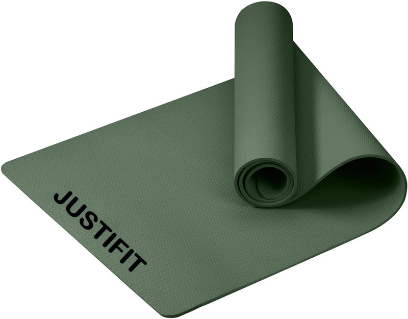 BOLDFIT Yoga Mat for Men Women 8mm Exercise Mat Anti Skid Workout Yoga Mat Carry Strap Black 8 mm Yoga Mat