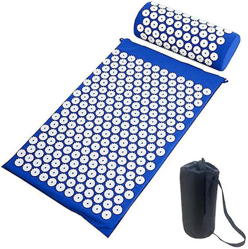 FosCadit Acupressure Mat and Pillow Set, Pressure Points Back Pain Treatment Multicolor 300 mm Accupressure Mat