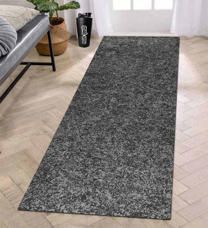 EXOTICE Black-Grey Mix Gesture Rubber Yoga Mat 6MM Thickness 6 mm Yoga Mat