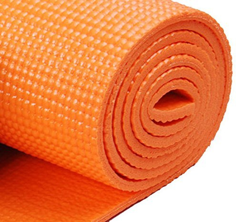 laxmi traders yoga mat for men Exercise mat for home workout yoga mat 4mm Orange Orange 4 mm Yoga Mat