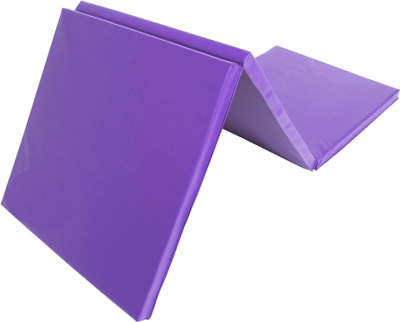 IRIS Tri-Fold Tumbling Mat 6’x2’ with Carrying Handles (blue) Blue 25 mm Gymnastic Mat