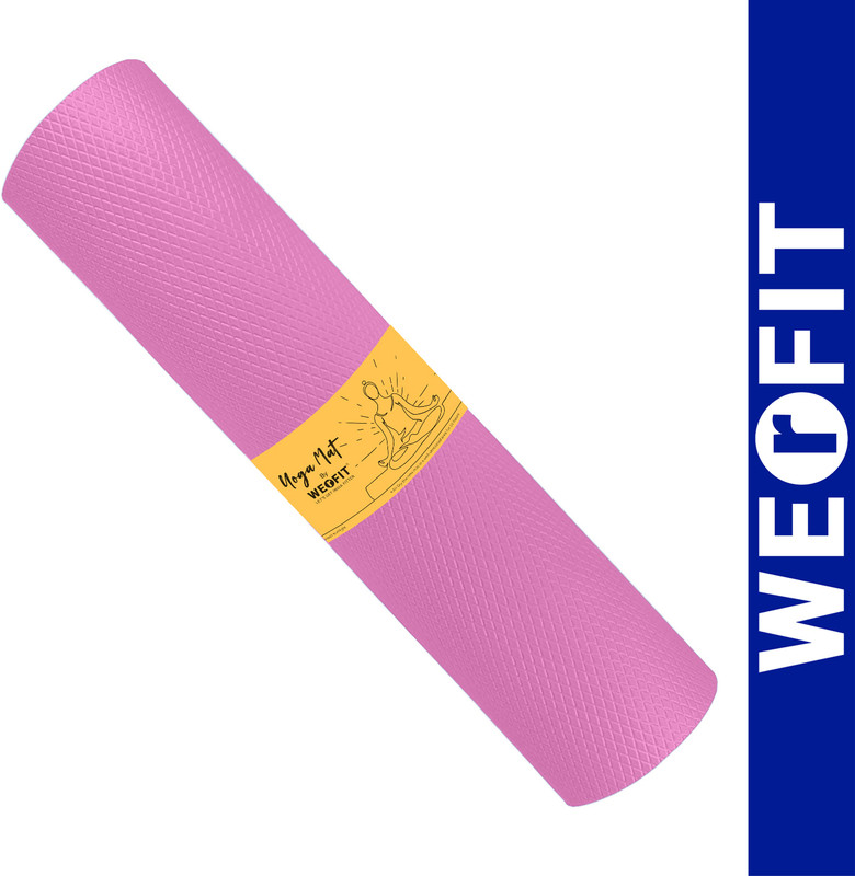 WErFIT 4.5mm Ultra Premium EVA Yoga Mat, Anti Skid, Home & Gym Workout for Men & Women Pink 4.5 mm Yoga Mat