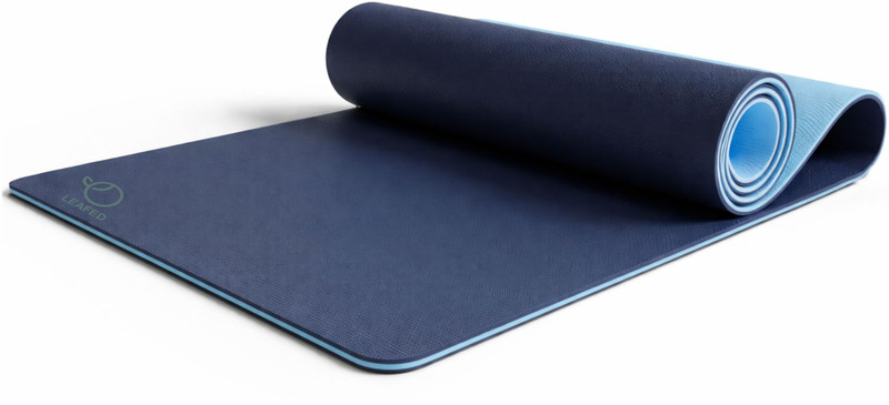 LEAFED TPE Material 6MM Anti-Slip Yoga Mat for Gym Workout and Yoga Exercise 6 mm Exercise & Gym Mat