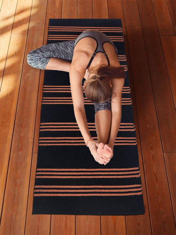 arpm Yoga Runner Orange, Black 1.20 mm Yoga Mat