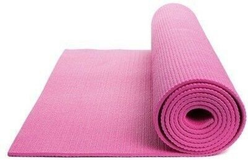 Fashion Paradise YOGA MAT|ANTI SLIP|WATERPROOF|FITNESS LOVER|24 X 60 INCH | Pink | 4MM 4 mm Yoga Mat