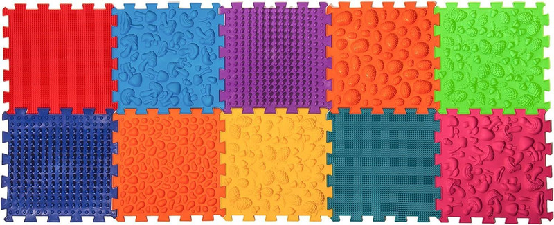 Nlive Modular Rug Sensory Multicolor 10 mm Accupressure Mat