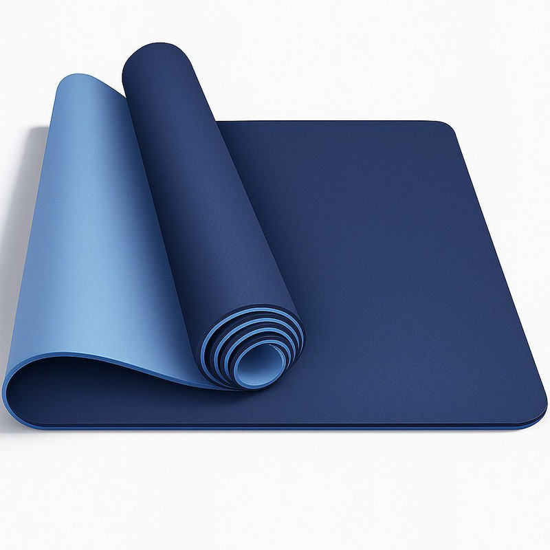 Intellect Creation Dual Color TPE Material Anti-Slip Navy Blue , Blue 6 mm Yoga Mat Blue 6 mm Yoga Mat