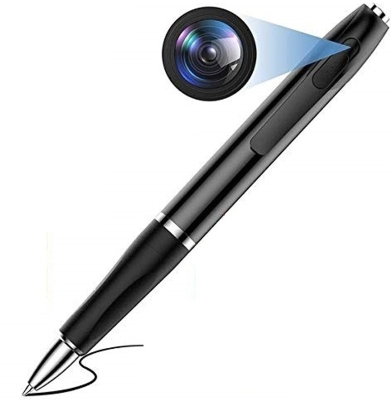 Bzrqx Mini Security Pen Camera 1920px 1080px HD Video & Audio Recording Mini Slim Metal Body Pen Sports and Action Camera(Black, 12 MP)