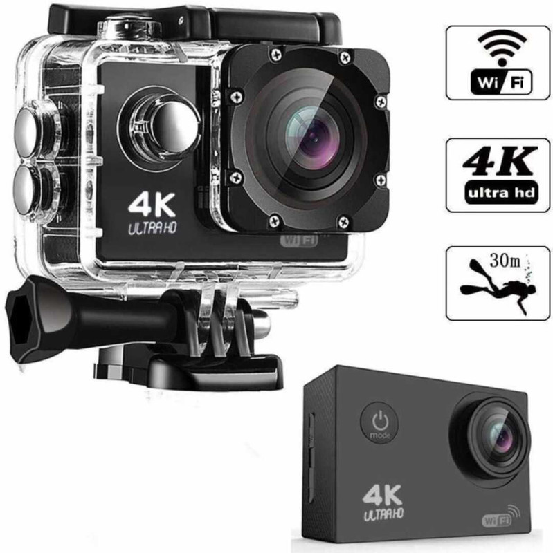 xendo Professional Action camera 4k Vlogging Bike Camera 4K and Mini Vlogging Camera 4K and Action Camera 4K Sports and Action Camera(Black, 16 MP)