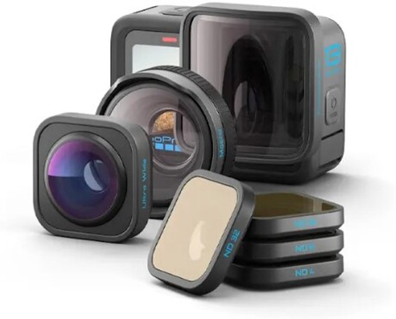 GoPro Hero13 + HB Series Lens Collection Includes Macro Lens Sports and Action Camera(Black, 27.6 MP)