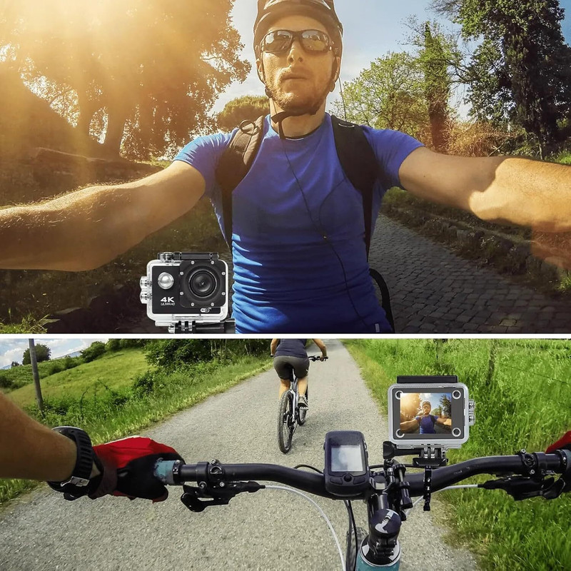 SmartCam GoPro Action camera 4k 4K Ultra HD Sports Cam | WiFi Control | 30M Waterproof Case Sports and Action Camera(Black, 20 MP)