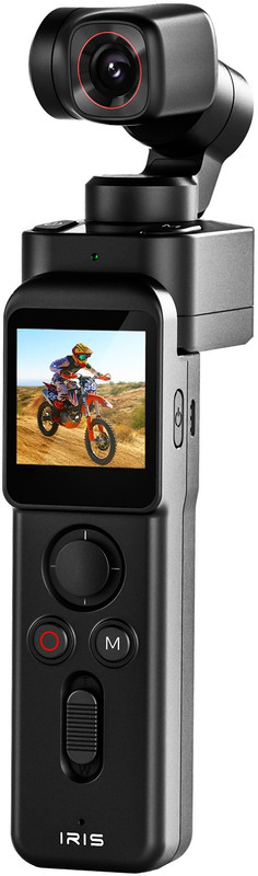 IZI IRIS Pocket 4K , Detachable & Lightweight, Dual Display, Touch & WiFi Sports and Action Camera(Black, 12 MP)