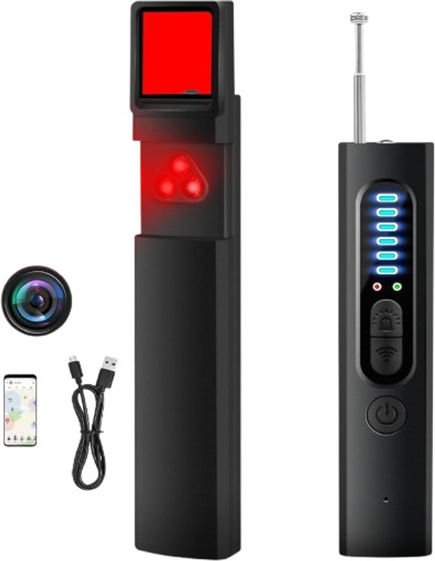 Clefairy 2025 RF Wireless Anti-Spy Detector Beetle Detector GPS Detector Sports and Action Camera(Black, 20 MP)