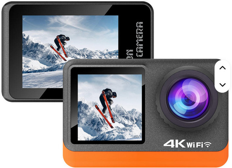Autovynk Digital Video Camera 4K Dual Touch Screen Mini Action Sports Camera 20MP, Blogging Video Camera Sports and Action Camera(Black, Multicolor, 8 MP)