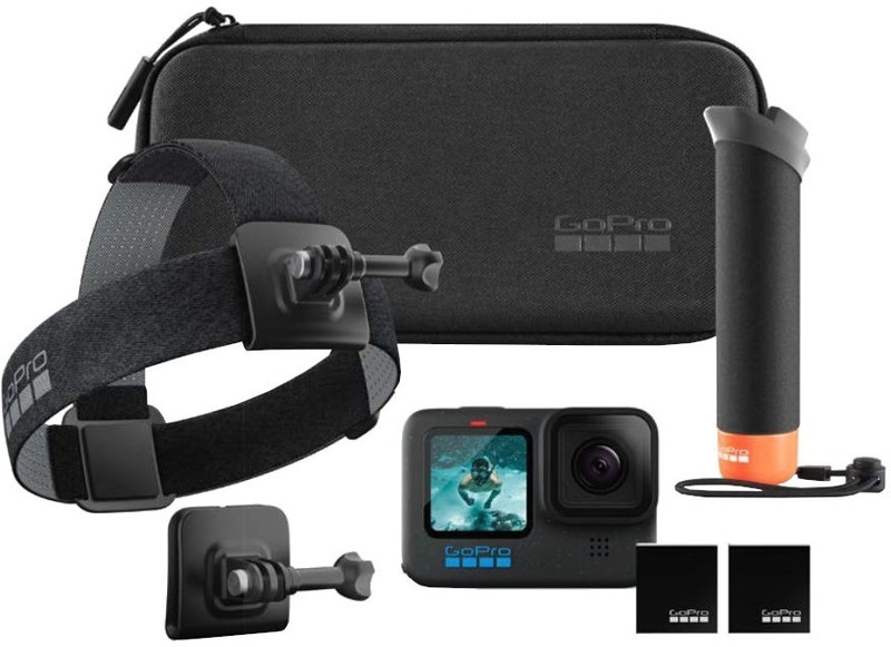 GoPro Hero12 Black Bundle Pack-Includes 2 Enduro Batteries Sports and Action Camera(Black, 27 MP)
