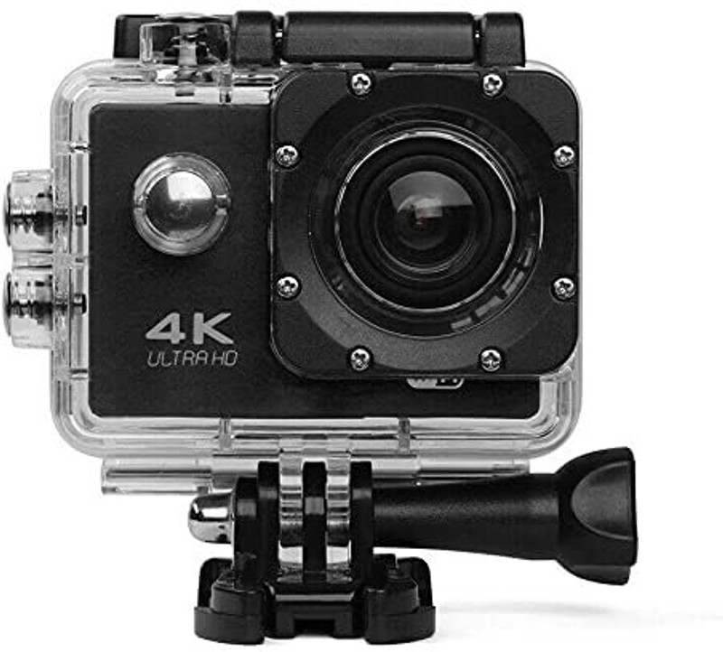 Raptas 4K.Action-camera 4K Action Camera – Waterproof Sports Cam with Wide Angle Lens Sports and Action Camera(Black, 16 MP)
