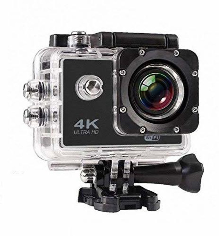 Rhobos NEW WiFi Action Camera 4K HD Sport Camera Go Waterproof DV Camcorder Wide Sports and Action Camera(Multicolor, 12 MP)