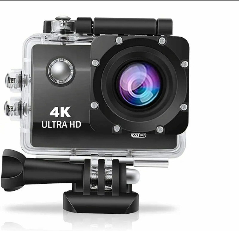 Goprocam 4K camera Go Pro ultra HD Quality Sports and Action Camera(Black, 20 MP)