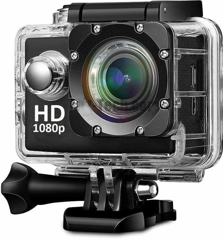 Dhavit Sport Camera Sports & Action Camera Under Water Waterproof Pro Sports and Action Camera Sports and Action Camera(Black, 12 MP)