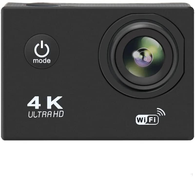 SmartCam GoPro Action camera 4k 4K 30FPS Sports Action Camera 170° Wide Angle | 30M Waterproof | WiFi Enabled Sports and Action Camera(Black, 20 MP)