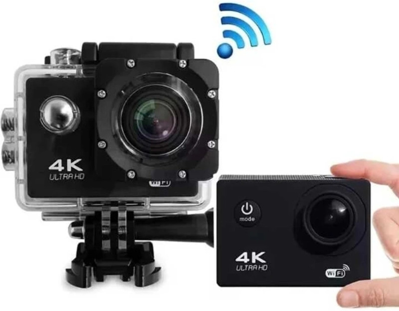 TRYCON GoPro Action Camera Ultra 4K XtremeCam 4K HD WiFi Waterproof Sports Action Camera Sports and Action Camera(Multicolor, 16 MP)