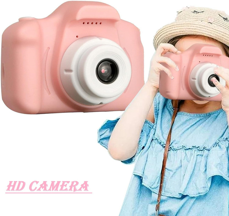 Bzrqx Gift Toy Baby Camera Baby Gift HD 8MP Video Digital Sports Camera 2 Inch Screen Recorder Soft Cover Sports and Action Camera(Multicolor, 8 MP)
