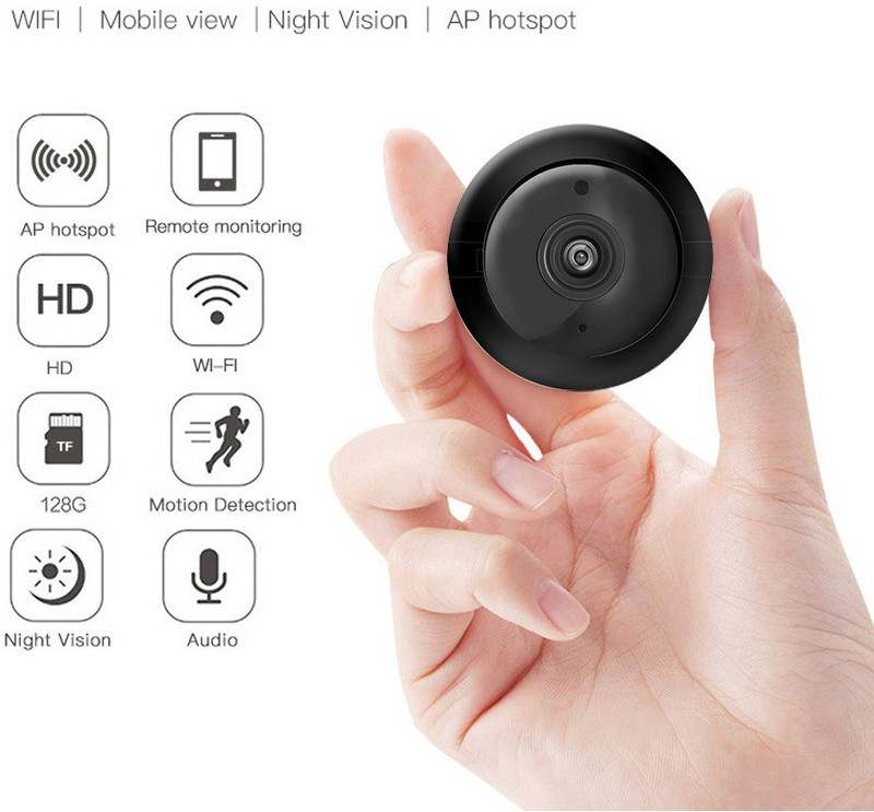 SIOVS wifi SECURITY CAMERA Spy 1080P Wireless Infrared CCTV Hidden Spy Night Vision Sports and Action Camera(Black, 12 MP)