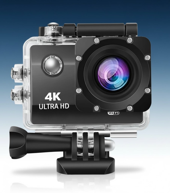 zenvic Premium 4k Action Helmet Camera Ultra HD Camera Sports and Action Camera(Black, 16 MP)