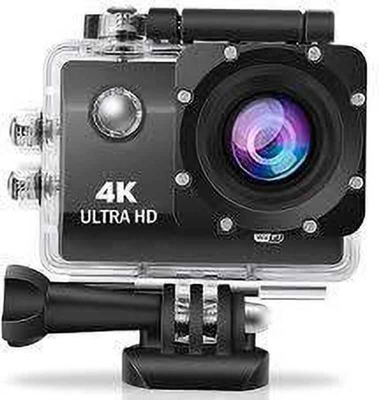Enfogo 170 Degree Wide Angle with 2 Inch LCD Screen (12 years Warranty ) 4K Waterproof 1080p New Sport Action Camera Sports and Action Camera(Multicolor, 16 MP)