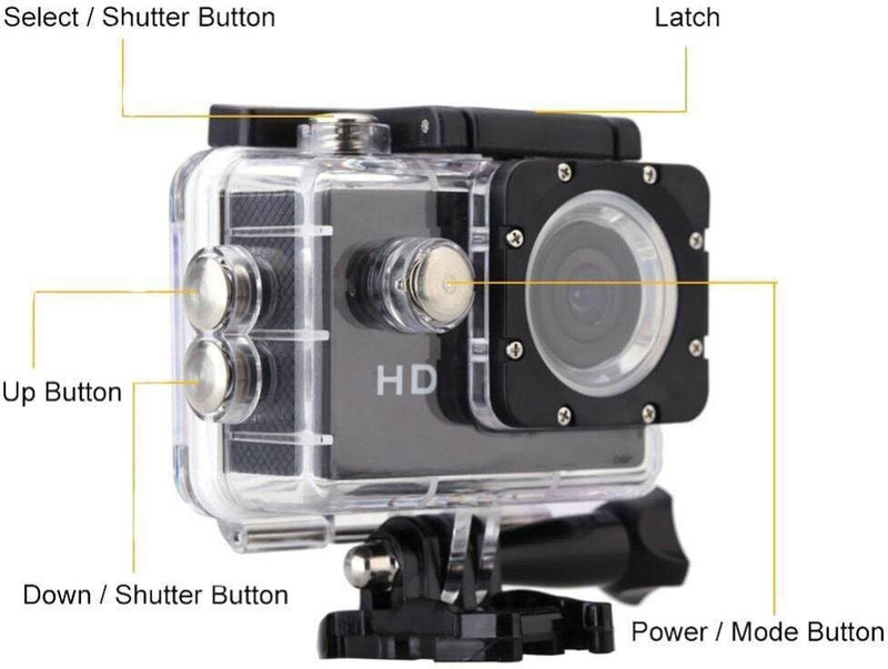 DigiTech Sports Action camera 2k Ultra HD 12MP Wifi 30M Waterproof Action Camera Sports DV Camcorder Sports and Action Camera(Black, 12 MP) - 86% off at DetectaDeal