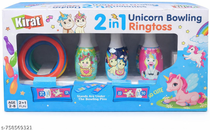 SKD Gofy LLP unicornringtoss Sports Bowling Set