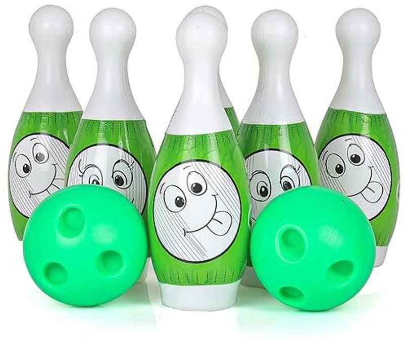 MOBHADA Bowling Game for Kids 6 Pin 2 Balls Bowling Set for Kids Games Sports Bowling Set