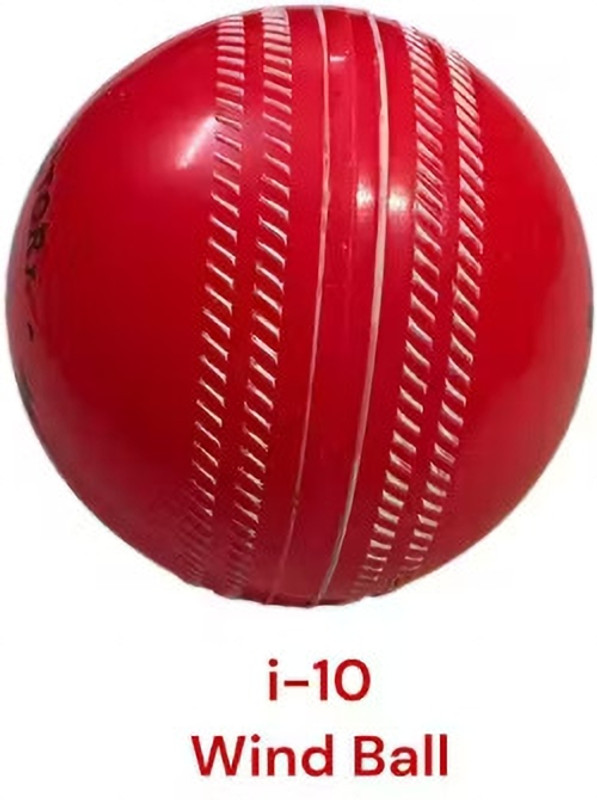 Astro Wind Ball Light PVC Hollow Ball Cricket Practice Color red Pack of 8 Sports Bowling Set