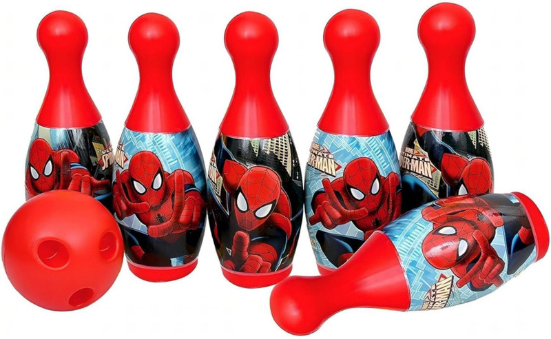 Jayaansh Traders Spider man Bowling set 6 pin & 1 boll Toys For Kids Sports Bowling Set