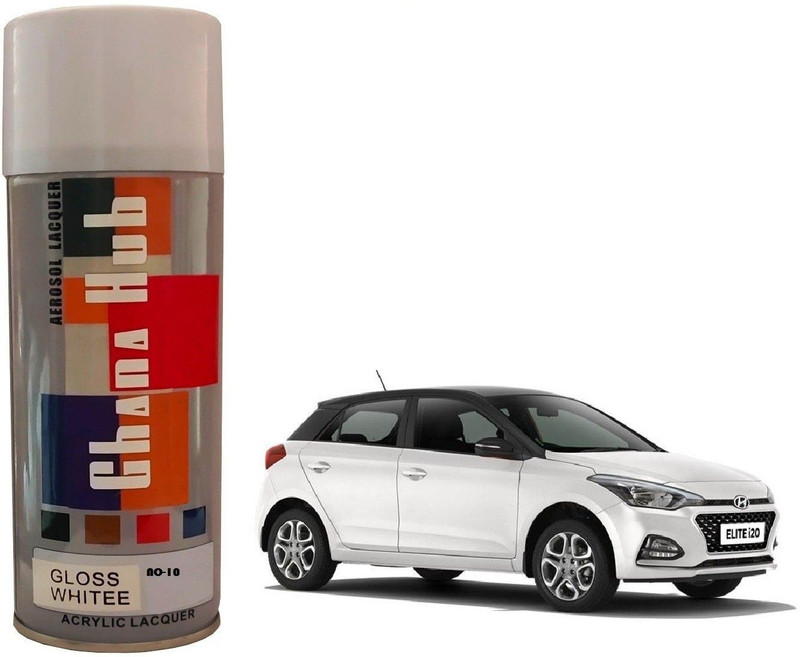 GHANA HUB Single White Spray Paint 400 ml(Pack of 1)