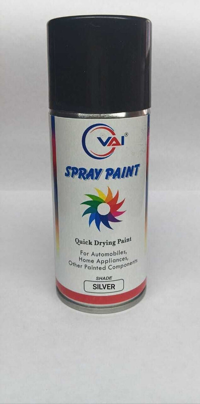 VAI Spray Paint Can SILVER - 225 ml (Pack of 1), Silver Spray Paint 225 ml(Pack of 1)
