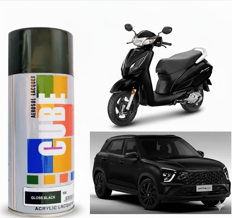 Daiji Aerosol Spray Black Spray Paint 400 ml(Pack of 1)