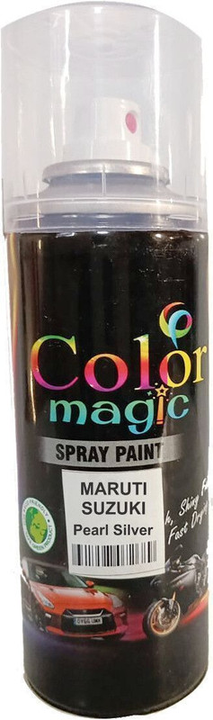 COLORMAGIC CAR SCRATCH REMOVER SPRAY PAINT Silver Spray Paint 220 ml(Pack of 1)