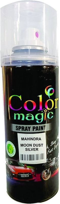 COLORMAGIC Moon Dust Silver Scratch Remover Spray Paint For Mahindra Xuv500 Silver Spray Paint 220 ml(Pack of 1)