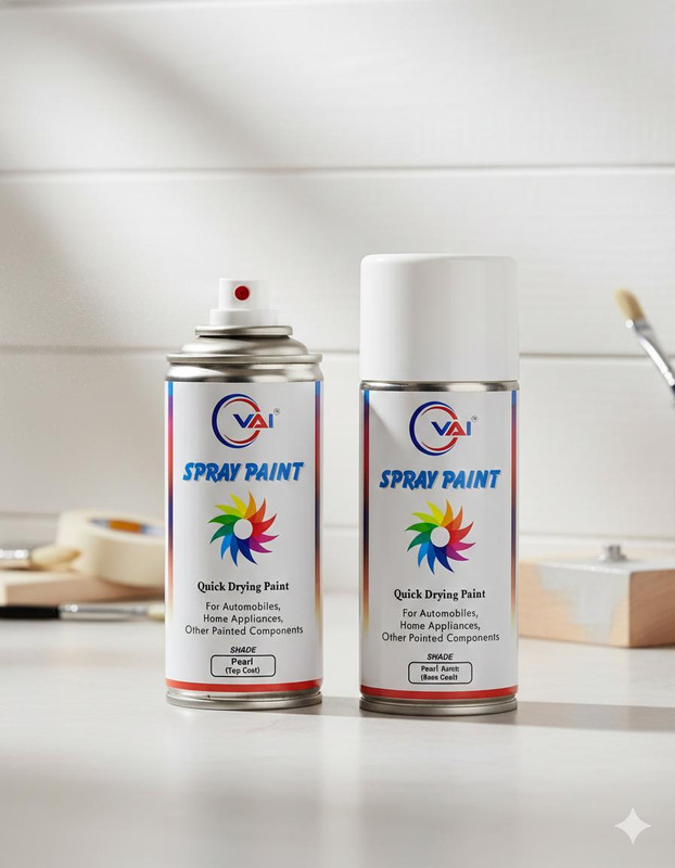 apar Spray Paint Arctic White(RC Colour Name)+PC for Maruti Cars-225ml(Pack of2) Arctic White Spray Paint 450 ml(Pack of 2)