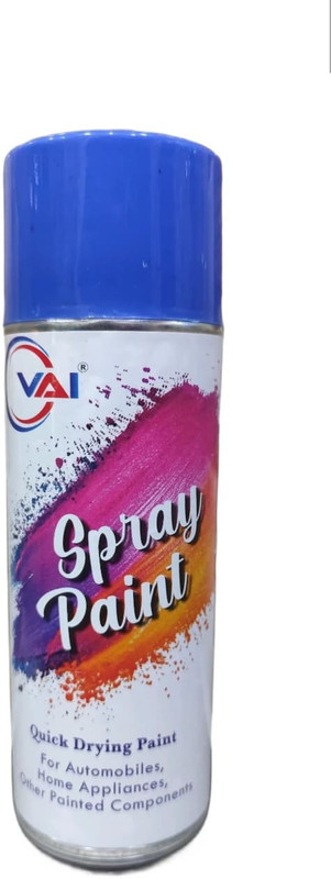 VAI Blue Spray Paint - 400ml (Pack of 1) | DIY Spray Paint for Metal Wood, Plastic, Wall | Quick Drying, High Coverage, Multipurpose Spray Paint 400 ml(Pack of 1)